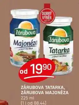 Flop ZÁRUBOVA TATARKA, ZÁRUBOVA MAJONÉZA 225 ml nabídka