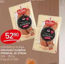 Flop GRILOVACÍ KLOBÁSA PREMIUM, SE SÝREM 230 - 250 g nabídka