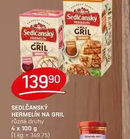 Flop SEDLČANSKÝ HERMELÍN NA GRIL různé druhy 4 x 100 g nabídka