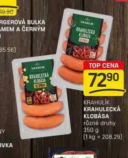 Flop KRAHULECKÁ KLOBÁSA různé druhy 350 g nabídka
