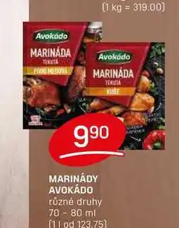 Flop MARINÁDY AVOKÁDO různé druhy 70 - 80 ml nabídka