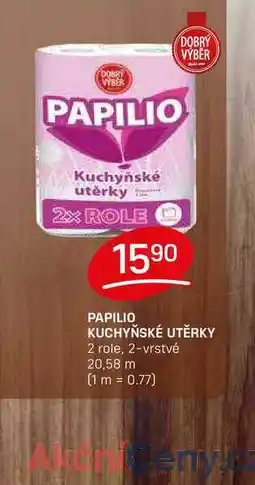 Flop PAPILIO KUCHYŇSKÉ UTĚRKY 2 role, 2-vrstvé 20,58m nabídka