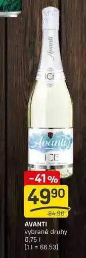 Flop AVANTI vybrané druhy 0,75l nabídka
