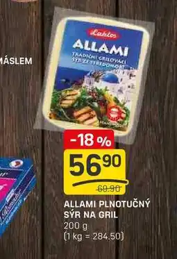 Flop ALLAMI PLNOTUČNÝ SÝR NA GRIL 200 g nabídka