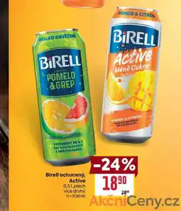 Billa Birell ochucený, Active 0,5l, plech nabídka