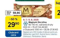 Tesco Magnum Zmrzlina, 85-110 ml, vybrané druhy nabídka