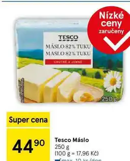 Tesco Tesco Máslo, 250 g nabídka