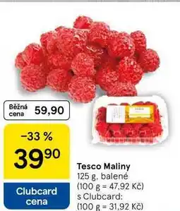 Tesco Tesco Maliny, 125 g, balené nabídka