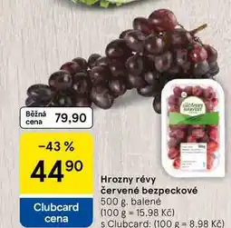 Tesco Hrozny révy červené bezpeckové, 500 g nabídka