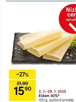 Tesco Eidam 30%, 100 g nabídka