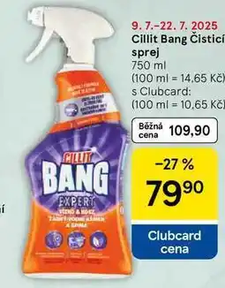 Tesco Cillit Bang Čisticí sprej, 750 ml nabídka