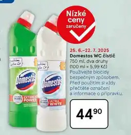 Tesco Domestos WC čistič, 750 ml, dva druhy nabídka