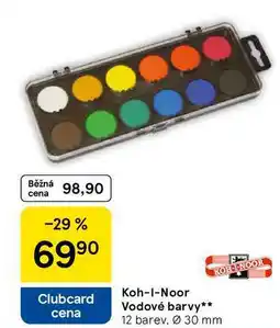 Tesco Koh-I-Noor Vodové barvy, 12 barev, Ø 30 mm nabídka