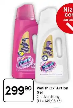 Tesco Vanish Oxi Action Gel, 2 l, dva druhy nabídka