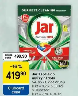 Tesco Jar Kapsle myčky nádobí, 54-85 ks nabídka