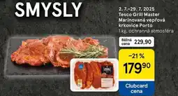 Tesco Tesco Grill Master Marinovaná vepřová krkovice Porto, 1 kg nabídka