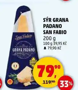 Penny Market SÝR GRANA PADANO SAN FABIO, 200 g nabídka