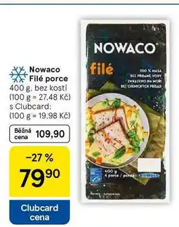 Tesco Nowaco Filé porce, 400 g, bez kostí nabídka