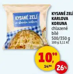 Penny Market KYSANÉ ZELÍ KARLOVA KORUNA chlazené bílé, 500/350 g nabídka
