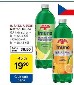 Tesco Mattoni Imuno, 0,7 1, dva druhy nabídka