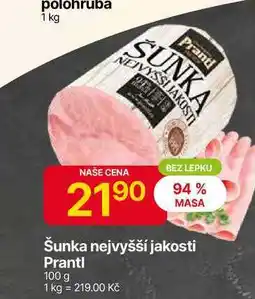 Hruška Prantl Šunka nejvyšší jakosti 100 g nabídka