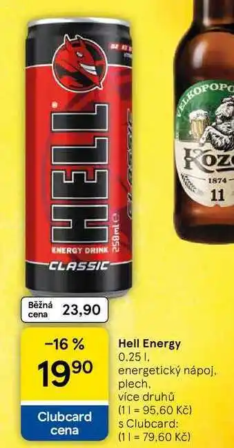 Tesco Hell Energy, 0,25 l nabídka