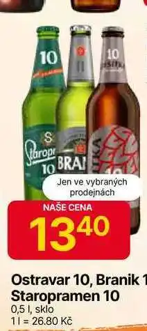 Hruška Staropramen 10° 0,5 l, sklo nabídka