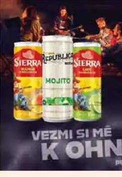 Hruška Sierra Margarita mango 6% různé druhy, 250 ml, plech nabídka