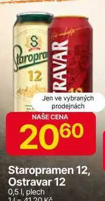 Hruška Staropramen 12°, 0,5 l, plech nabídka