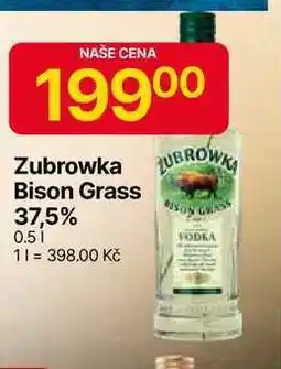 Hruška Zubrowka Bison Grass 37,5% 0.5l nabídka