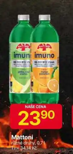 Hruška Mattoni různé druhy, 0,7l nabídka