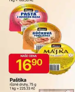 Hruška Hamé Paštika různé druhy, 75 g nabídka