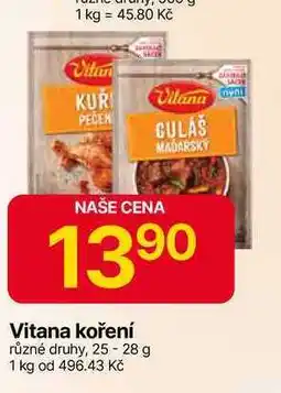 Hruška Vitana koření různé druhy, 25-28 g nabídka
