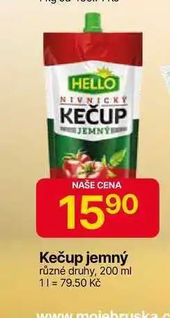 Hruška HELLO Kečup jemný různé druhy, 200 ml nabídka