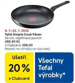Tesco Tefal Simple Cook Pánev, 30 cm, nepřilnavý povrch nabídka