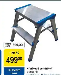 Tesco Hliníkové schůdky, 2 stupně nabídka