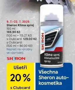 Tesco Sheron Klima sprej, 150 ml nabídka