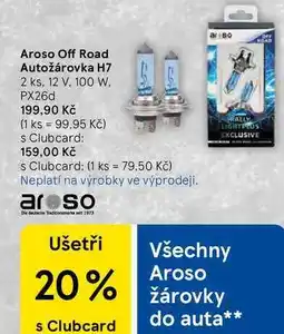 Tesco Aroso Off Road Autožárovka H7, 2 ks, 12 V, PX26d, 100W nabídka