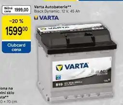 Tesco Varta Autobaterie, Black Dynamic, 12 V, 45 Ah nabídka
