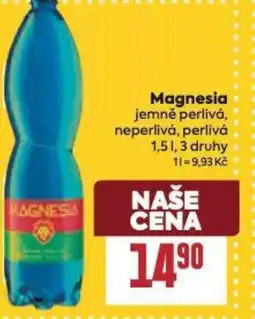 Billa Magnesia jemně perlivá, neperlivá, perlivá nabídka