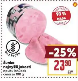 Billa Šunka nejvyšší jakosti nabídka
