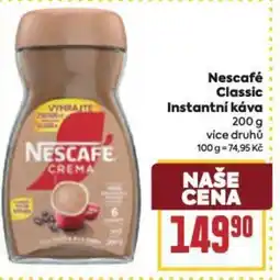 Billa Nescafé Classic Instantní káva nabídka