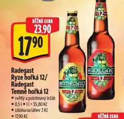 Albert Radegast Ryze hořká 12/ Radegast Temně hořká 12 nabídka
