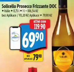 Albert Solicello Prosecco Frizzante DOC nabídka
