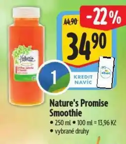 Albert Nature's Promise Smoothie nabídka