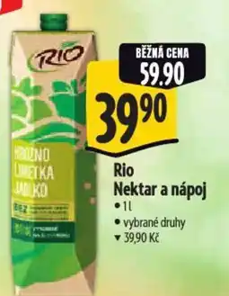 Albert Rio Nektar a nápoj nabídka