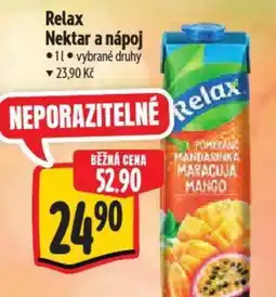 Albert Relax Nektar a nápoj nabídka