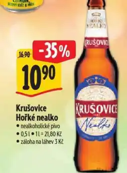 Albert Krušovice Hořké nealko nabídka