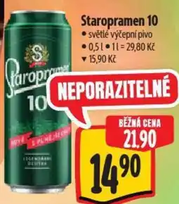 Albert Staropramen 10 světlé výčepní pivo nabídka