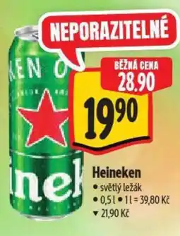 Albert Heineken světlý ležák nabídka